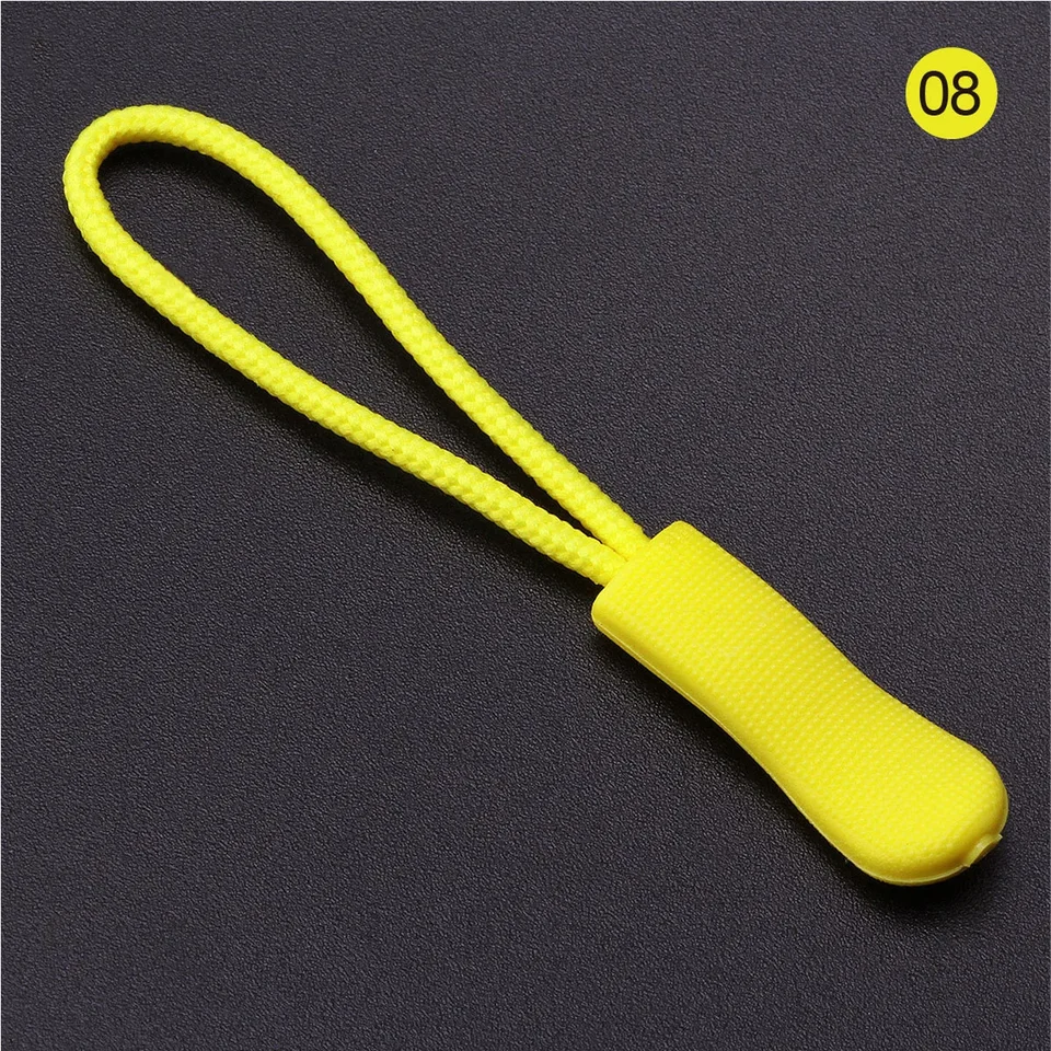 10pcs Colorful Zipper Puller Cord Zip Puller Replacement Ends Lock Zips Travel Bags Clip Buckle Sport Garment Parts, image 7
