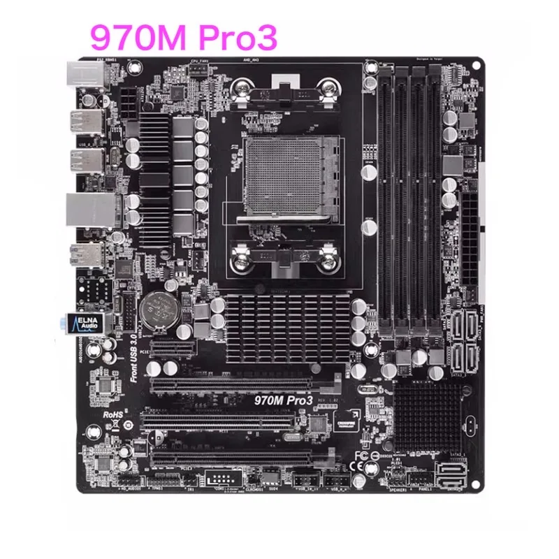 

Suitable For Asrock 970M Pro3 Motherboard 64GB AM3+ DDR3 Micro ATX Mainboard 100% tested fully work Free Shipping