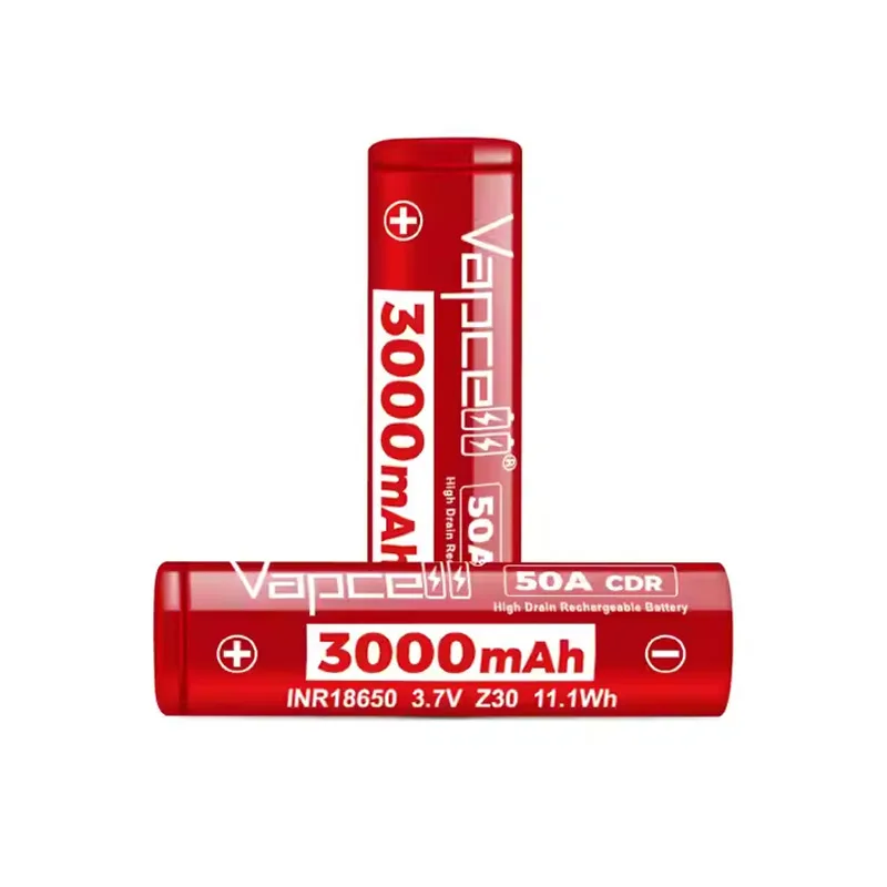 Vapcell z30 inr 18650 bateria original 3000mah cdr 50a max 80a célula de bateria de íon de lítio 18650 de alta potência para ferramenta elétrica