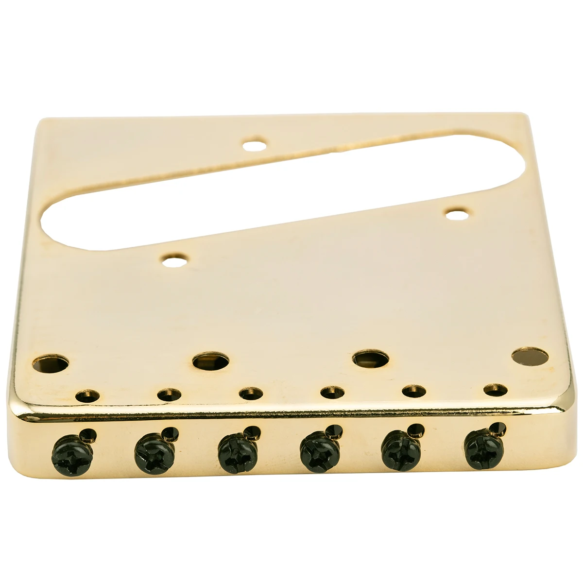 Musiclily Pro 54mm Tele Bridge Vintage 6 Barrel Saddles for Telecaster Style Electric Guitar, Gold