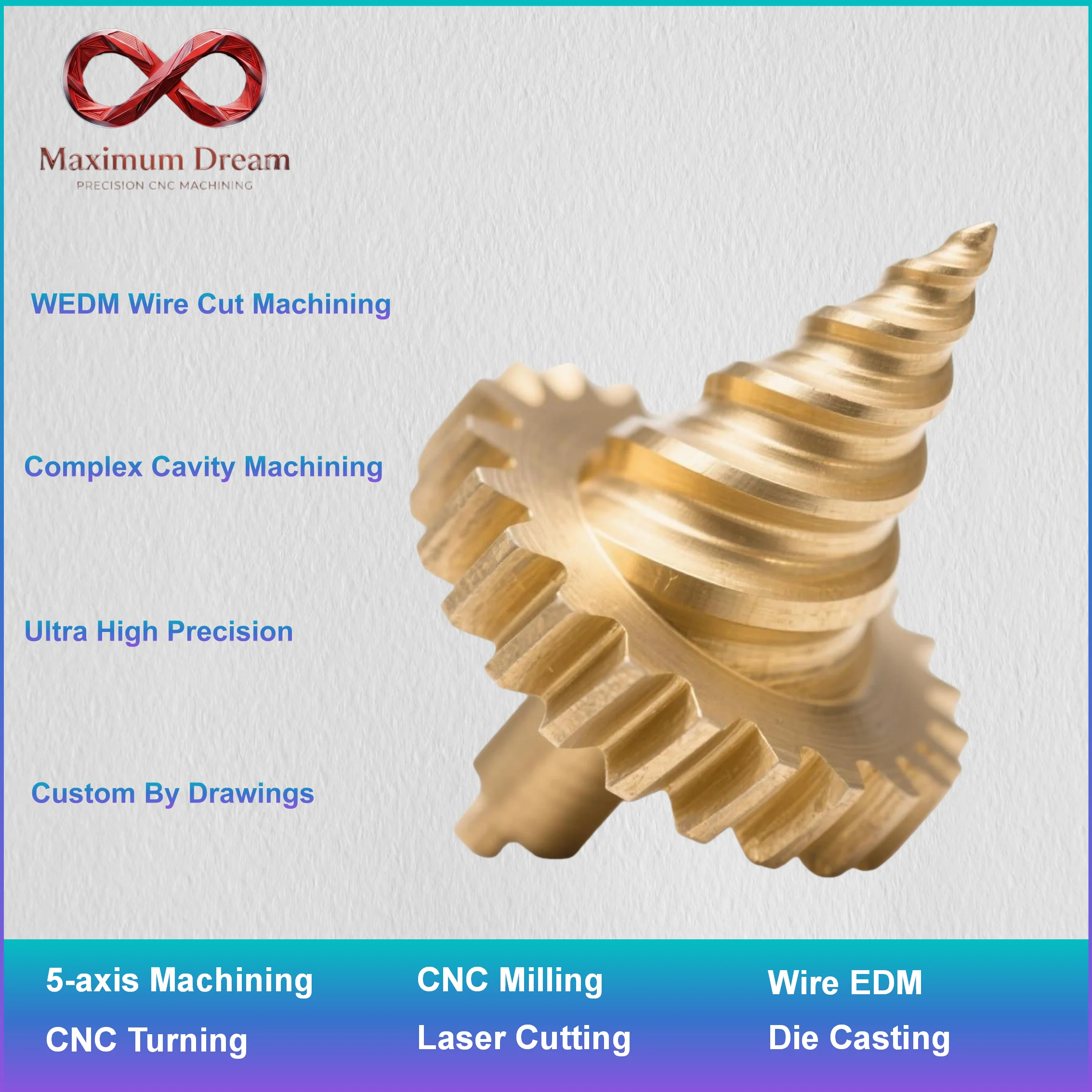 Custom Wire Cut EDM WEDM Service Precision Mold Parts SKD11 Stainless Steel Wire Cutting Machining