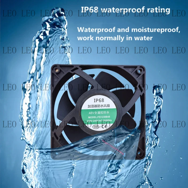AA  12cm 120*38mm 12025 12V 24V 48V 220V Industrial Ultrasonic Humidifier Atomizer Waterproof Fan Cooling Fan