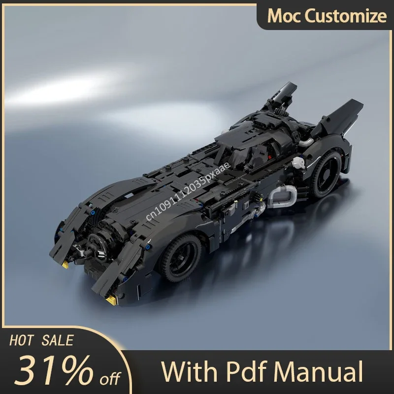 

1271 шт. Moc супергерой ночной рыцарь 1989 Бэтмобиль суперкар модель строительные блоки наборы классические летучие мыши колесница игрушки дети для подарков