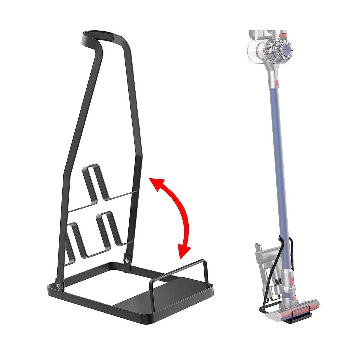 مكنسة كهربائية بحامل مكنسة كهربائية، بدون حفر، حامل مكنسة كهربائية للمكنسة الكهربائية اللاسلكية والمرفقات - ساخن