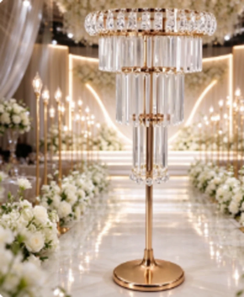 2/6/8/10pcs Illuminated Acrylic Vase Wedding Party Supply Store Store Canderabra Birthday Party Holder Home