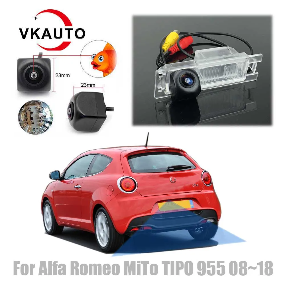 

VKAUTO Fish Eye Rear View Camera For Alfa Romeo MiTo TIPO 955 2008~2018 CCD HD Night Vision Reversing Backup Parking Camera