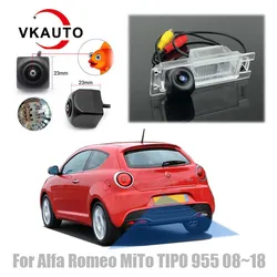 VKAUTO Fish Eye Rear View Camera For Alfa Romeo MiTo TIPO 955 2008~2018 CCD HD Night Vision Reversing Backup Parking Camera