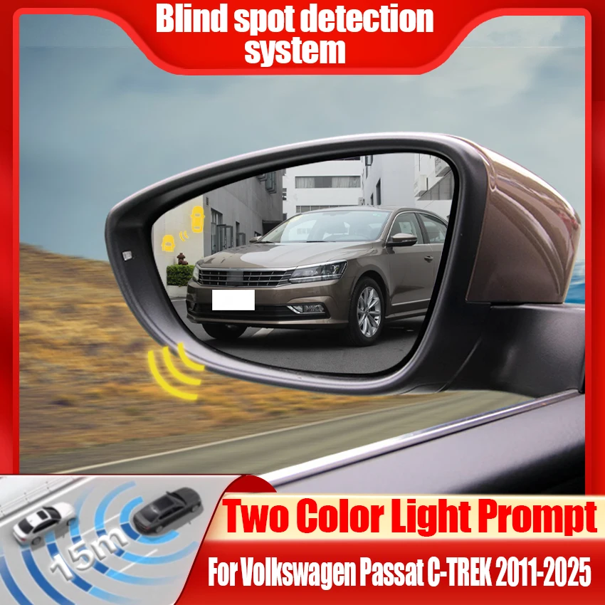 Car Blind Spot Detection System BSD BSA BSM Car Radar Sensors Change Lane Aided Parking For Volkswagen Passat C-TREK 2011-2025