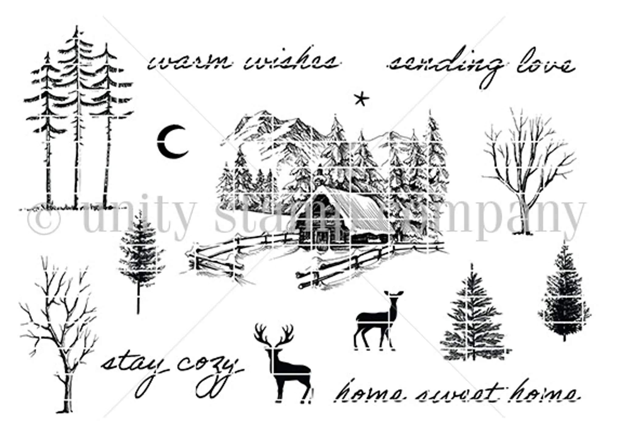 

The Deer and the House Stamps For Craft Embossing Make Paper Greeting Card Making Template DIY Handmade 2025 New