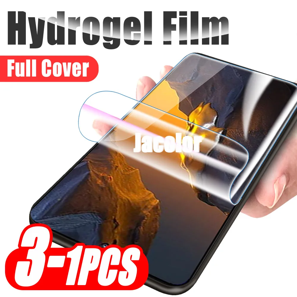 Front 1-3PCS Hydrogel Film For Xiaomi Poco F5 F2 Pro F3 F4 GT 5G F 5 4 3 2 5Pro 2Pro 4GT 3GT Protection Screen Protectors 600D