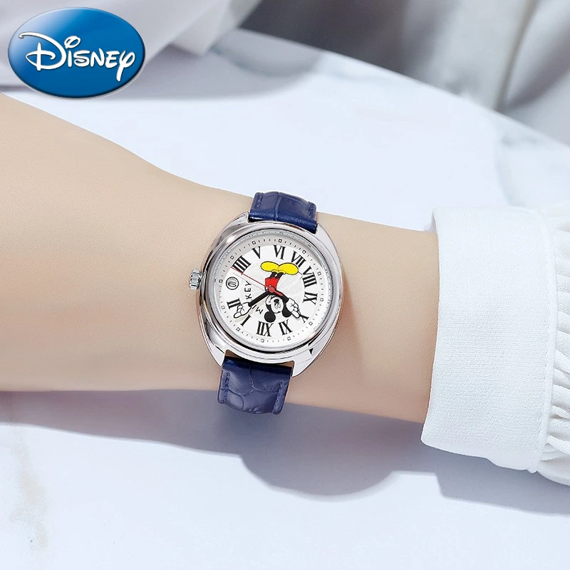 Regalo Disney con scatola orologio topolino luminoso studente delle scuole medie orologio da ragazzo al quarzo maschile Relogio Feminino