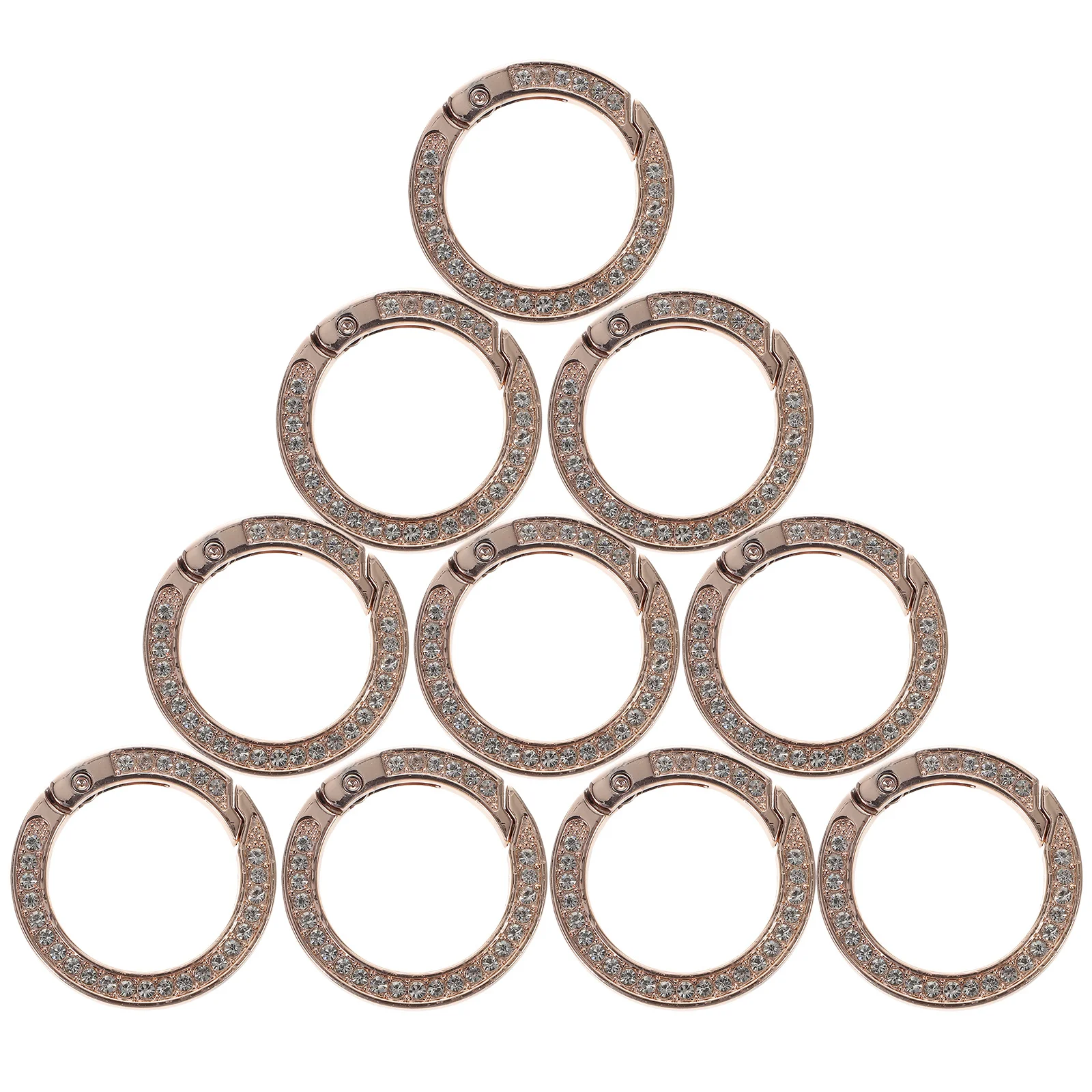 10pcs Keychain Connectors Alloy D Ring Buckles For Bag Purse Crafting Diy Reusable Metal Rings Bulk Fasteners Jewelry Making