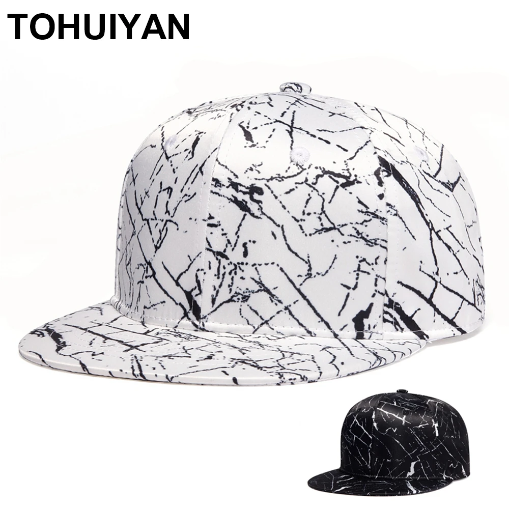 

New 3D Printed Mens Baseball Cap Gorras Para Mujer Hip Hop Hat Women Flat Bill Snapback Caps Streetwear Sun Hats Casquette Homme