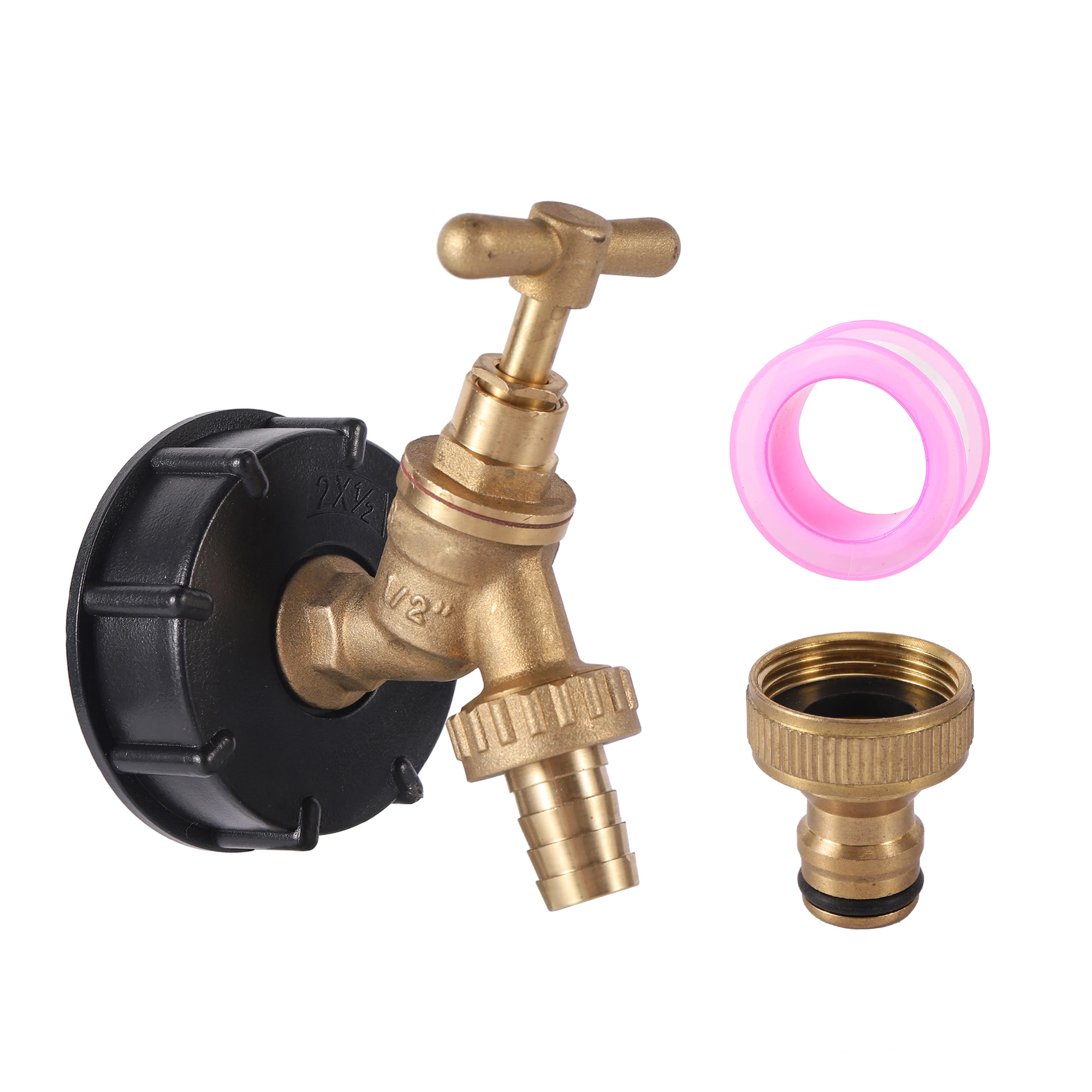 

Garden Faucet with 3/4" female connector For 16mm hose S60 Coarse Thread IBC Tank Fitting Water Tank Discharge Garden Irrigation