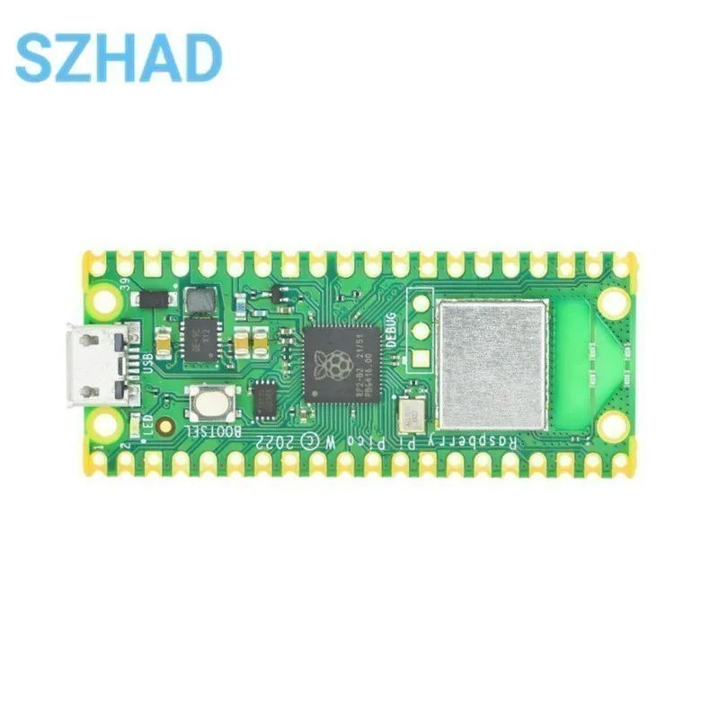 Raspberry Pi Pico or Pico W With Wireless WiFi Module Dual-Core ARM Cortex MO+RP2040 Microcontroller Development Board