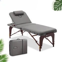 Mesas de masaje plegables portátiles, colchones de salón de belleza, cama de tatuaje de pedicura, cabeceros de pestañas, muebles de Spa Kosmetikliege LJ50MB