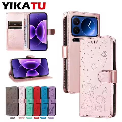 Leather Multi Card Slot Wallet Case For Xiaomi Poco M4 M3 F8 Ultra F7 F6 F5 F4 GT F3 Flip M7 Pro 5G M6 4G M5 M5S Anti-fall Cover