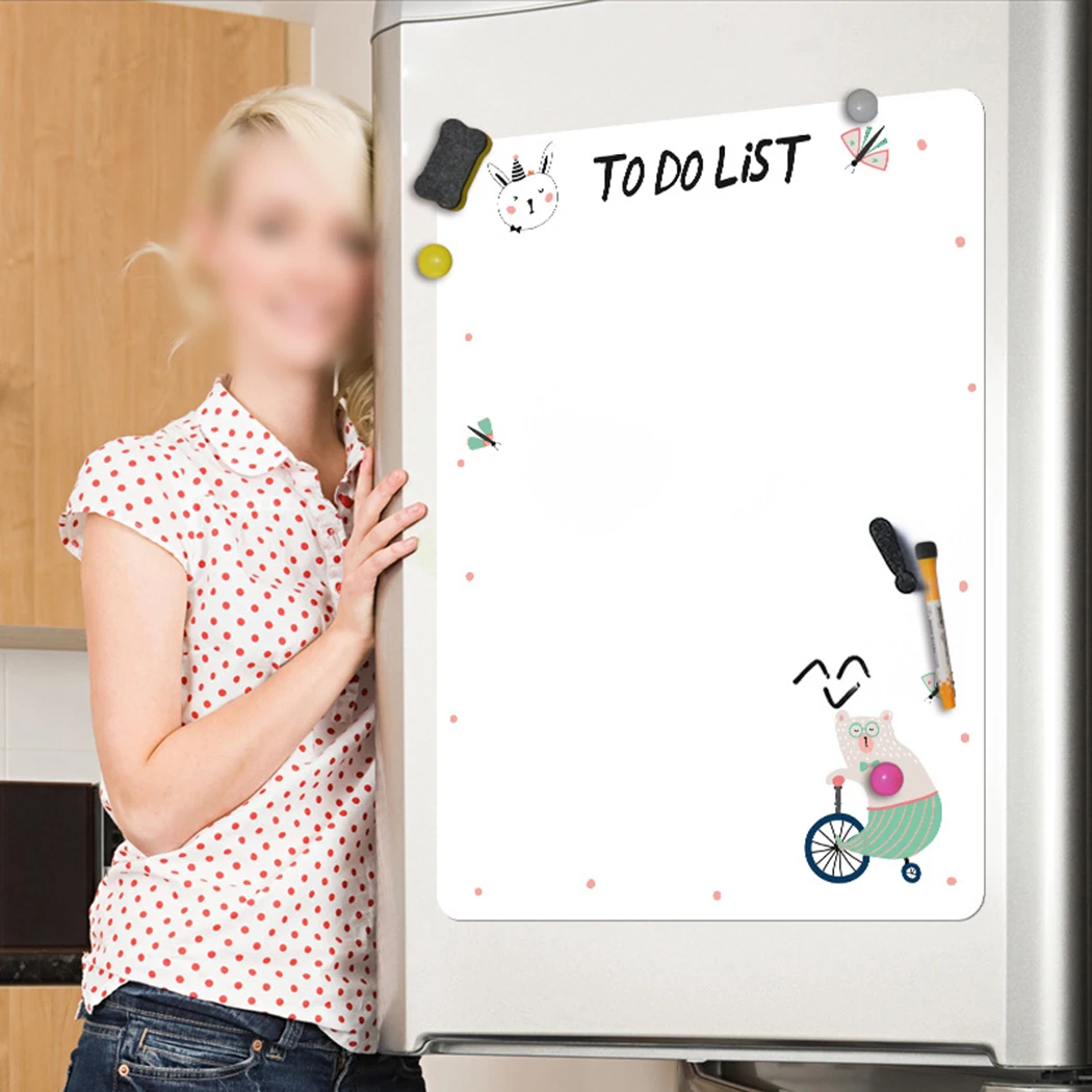 Refrigerator Magnet Board Sticker Rewritable Planner Planner Shopping Calendar Dry Wipe Family Fridge Magnetic