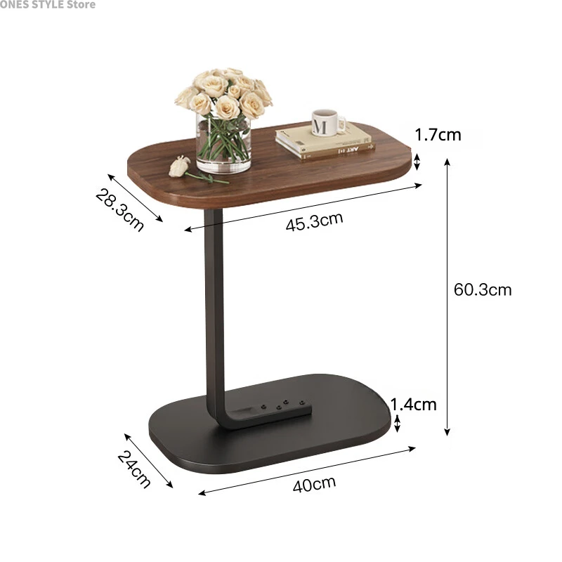 Walnut Coffee Table Coffee Table Sofa Side Table Living Room Bedroom Bedside Sofa Side Cabinet Home and Office Furniture