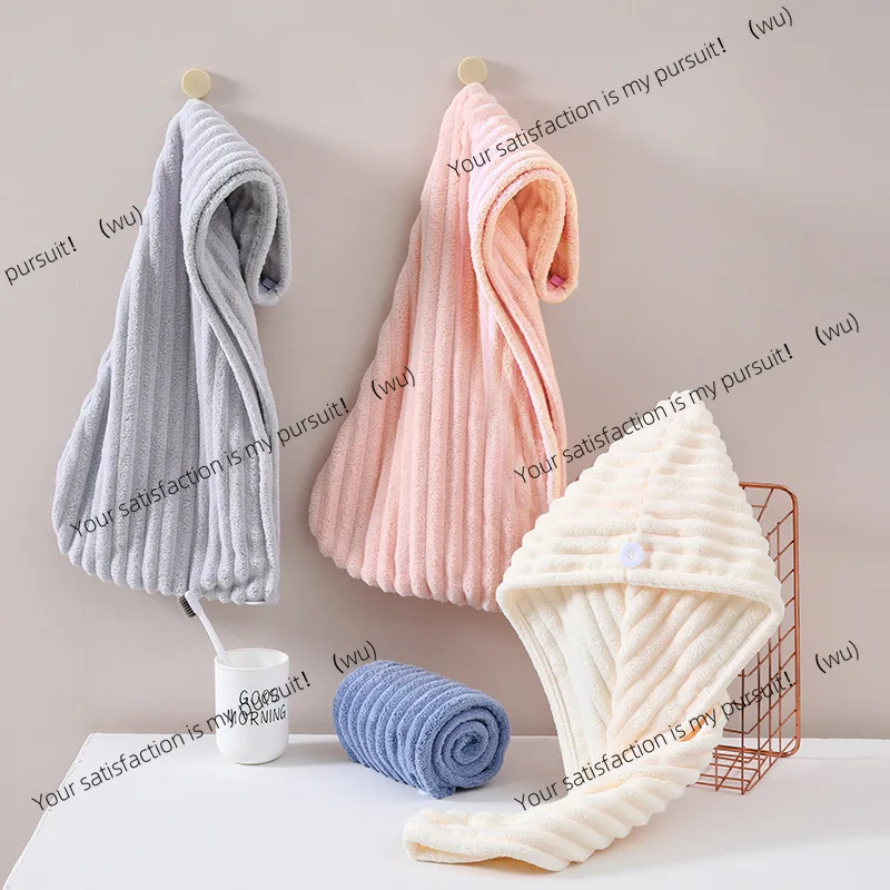 

Candy fleece dry hair cap thickened absorbent quick-drying headscarf, face wash, shower cap, head wrap absorbent towel
