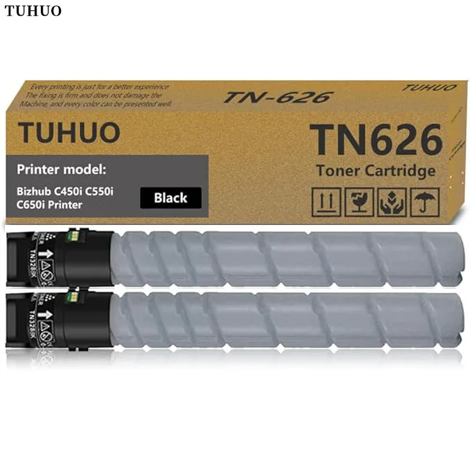 

2PCS/4PCS TN626 TN628 Black Toner Cartridge (ACV1130) Compatible for Konica Minolta bizhub C450i C550i C650i C750i Printer