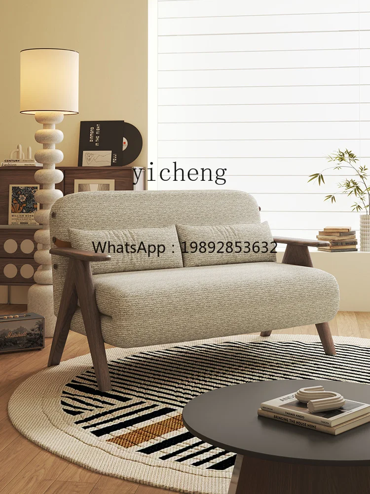 H3-19 sofa bed single folding solid wood multi-functional reclining and sleeping lazy leisure chair