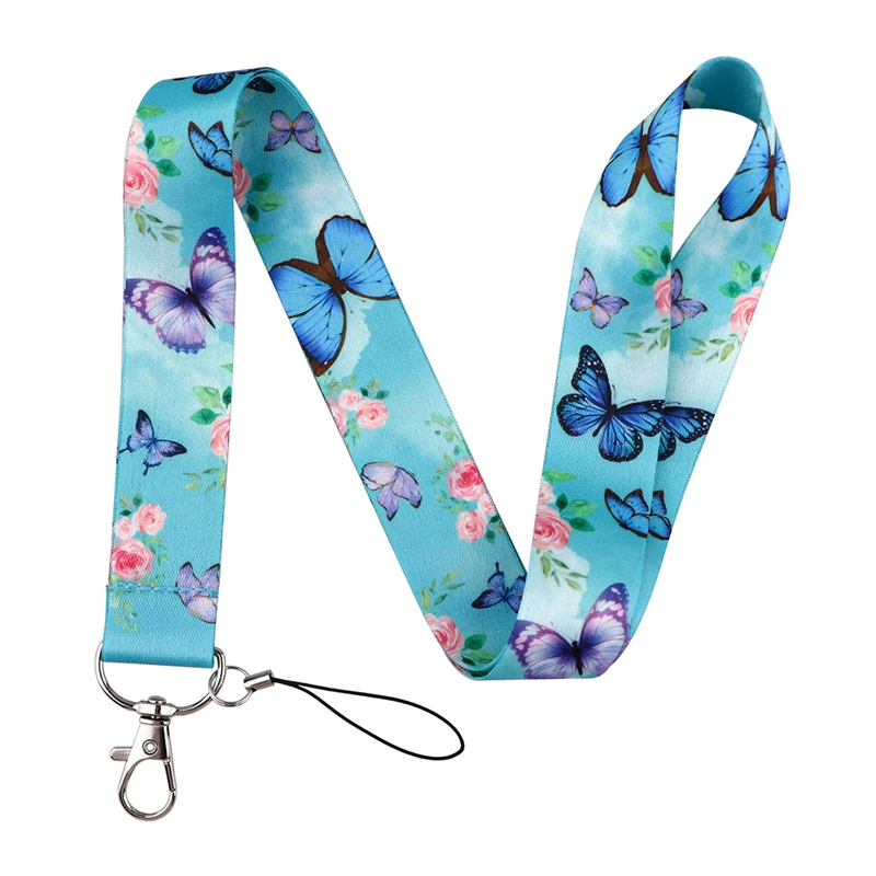 Dream Butterfly Funny Women Men Credit Card ID Holder Bag Student Women Travel Card Cover Badge Car Keychain Gifts Accessories image 2