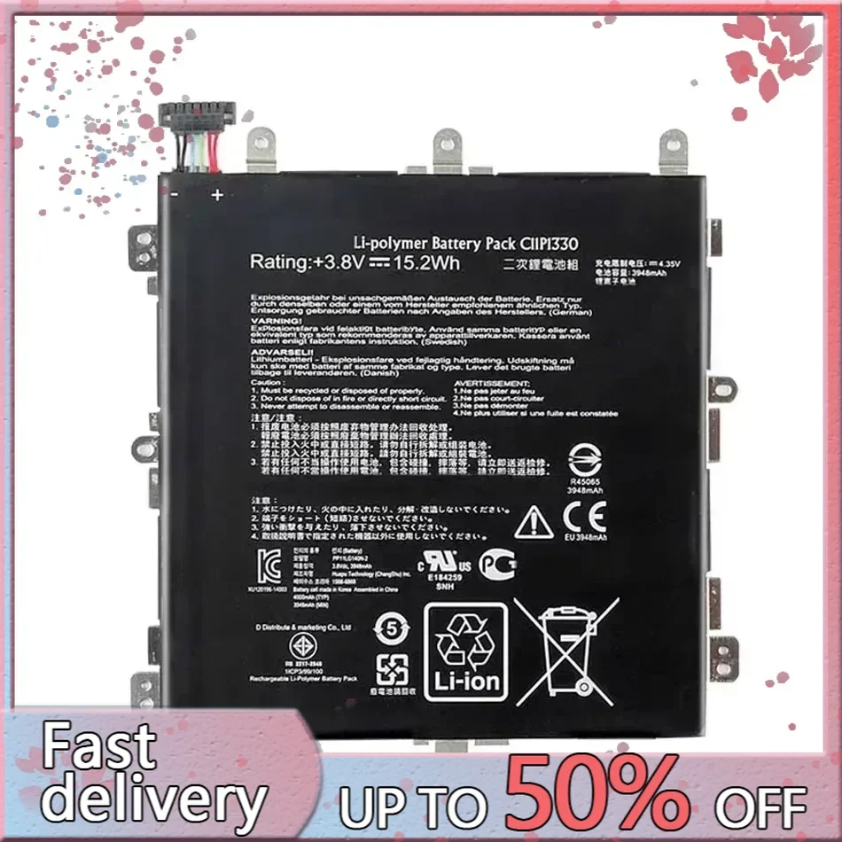 

C11P1330 3948Mah Battery For ASUS Memo Pad 8 Pad8 ME581C K01H K015 ME8150C Bateria