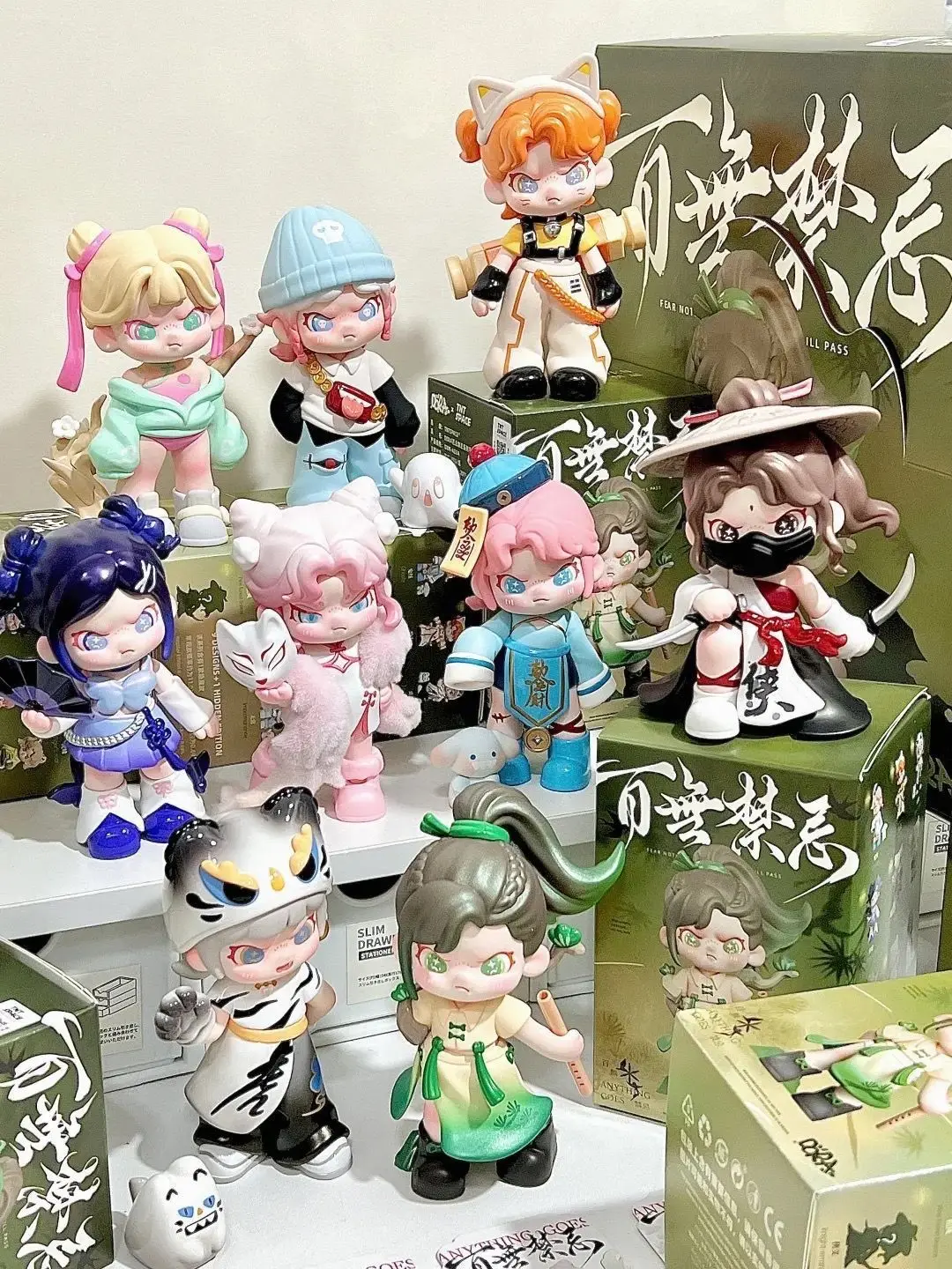 مجموعة صندوق أعمى من سلسلة High Beauty Dora Five Generations غير محدود مصنوعة يدويًا على الطراز الصيني لتزيين سطح المكتب اللطيف للسيارة #1