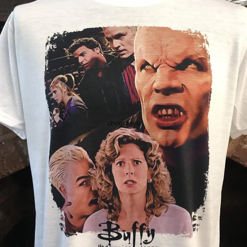 Buffy the Vampire Buffy Angel & Vampire Spike T Shirt. Men's and Women's All sizes available. Custom made