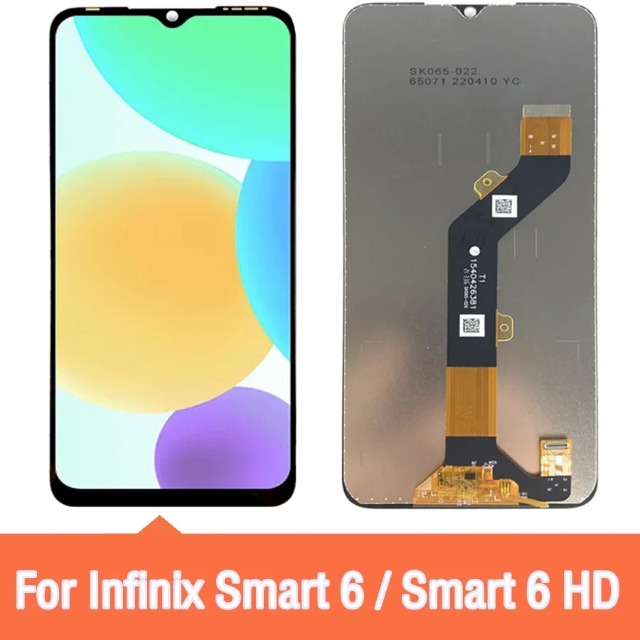 6.6inch For Infinix Smart 6 HD X6512 LCD Display Touch Screen Digitizer Panel Assembly For Smart 6 X6511B, X6511, X6511E LCD