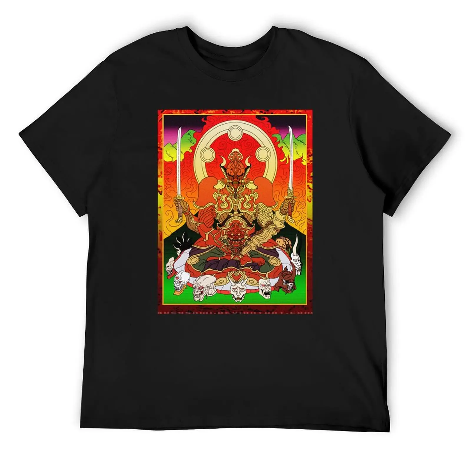 Yoshimitsu, Tekken and Soul Calibur, Buddhism Art Style T-Shirt quick-drying customs boys whites workout shirts for men