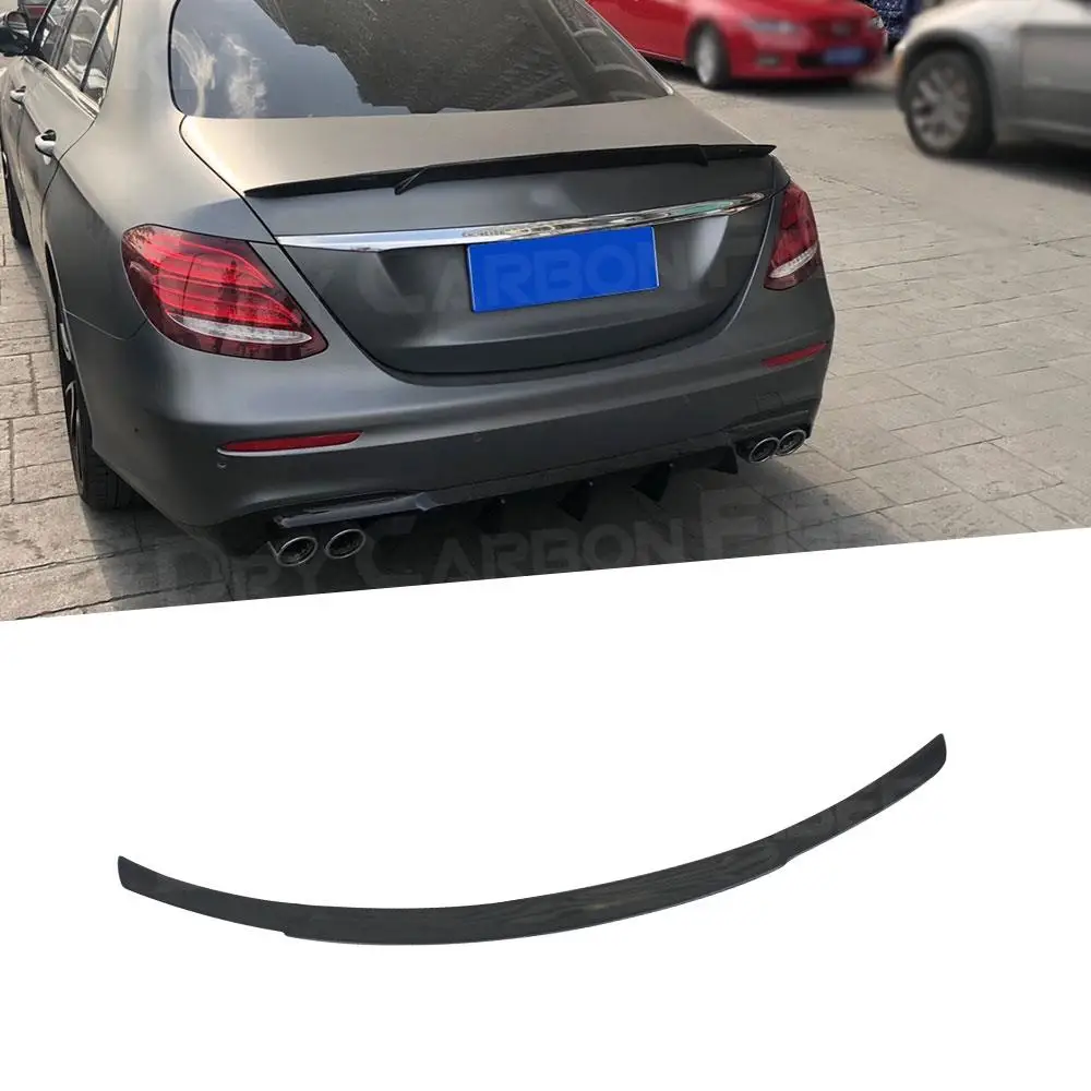 

Carbon Fiber Rear Trunk Boot Spoiler Wing for Benz E Class W213 E200 E300 E400 E550 Sedan 2017 - 2019 B Style FRP Rear Spoiler