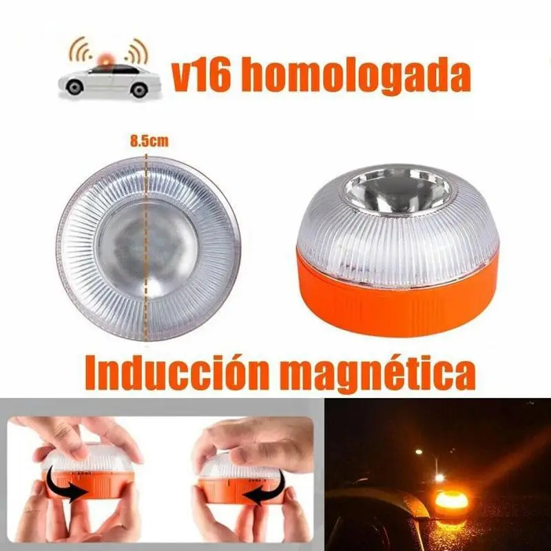 Car Warning Lights Led Car Strobe Warning Light Portable Strobe Warning Light Safety Accessory Flashing Light 1PCS