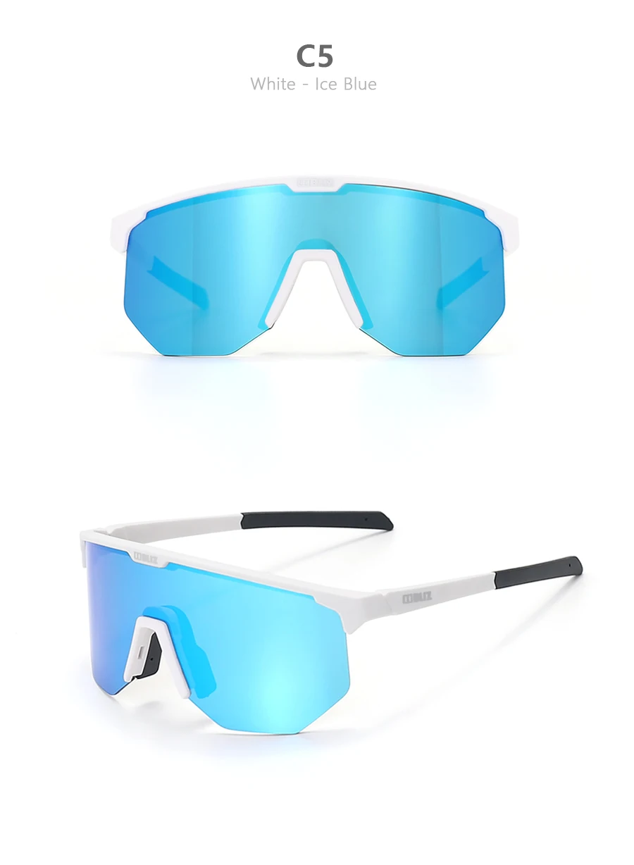 B BLIZ Hero Polarisierte Fahrrad-Sonnenbrille, winddichte Mountainbike-Brille für Männer und Frauen, Radfahren, Wandern, Laufen, Brille mit 3 Gläsern – Detail 12