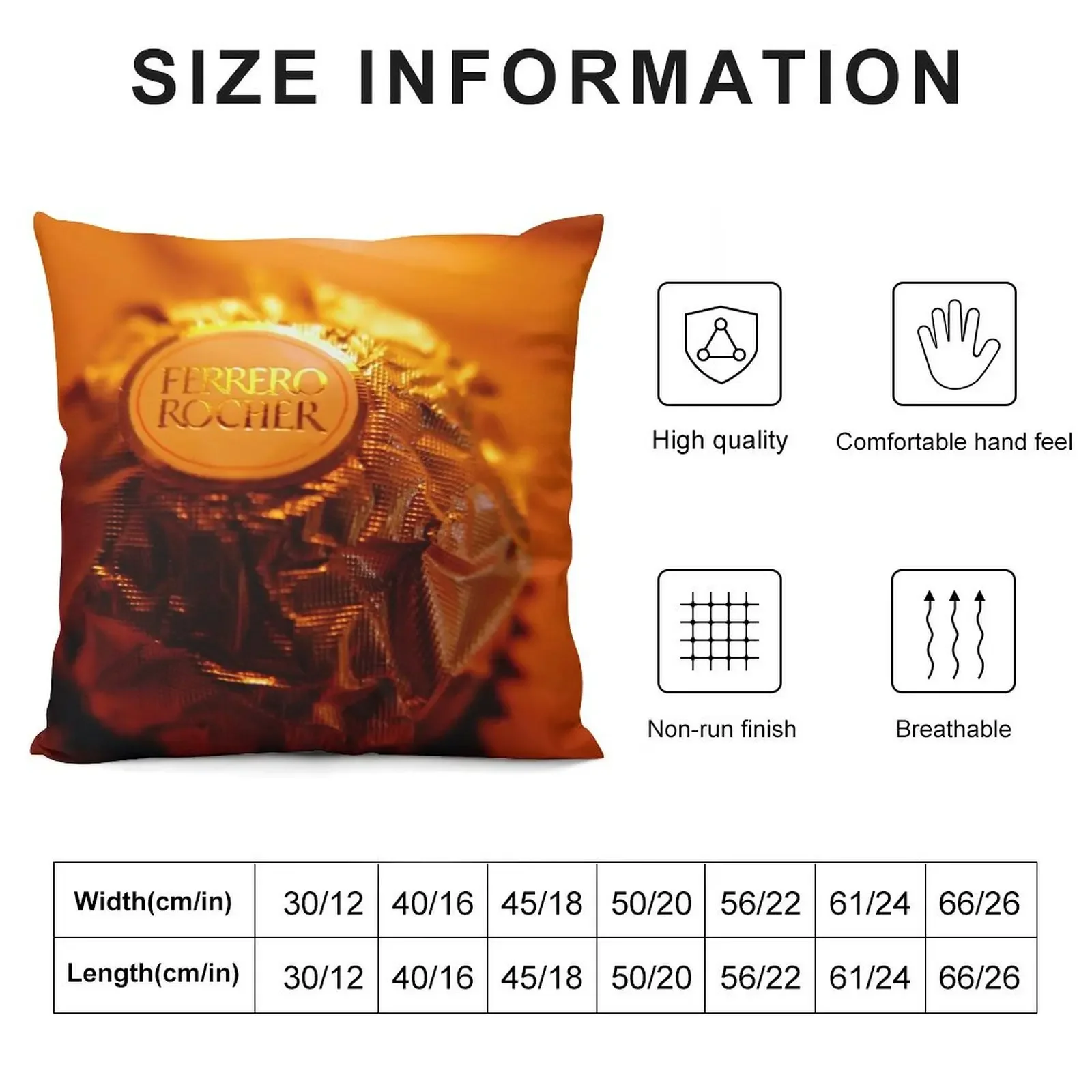 Ferrero Rocher Throw Pillow anime girl Sofa Cushion Cover Decorative pillowcase Sofa Cushions Cover pillow