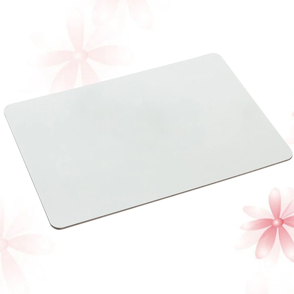 5Pcs 15x21cm Mini Desktop Whiteboard Wipe Clean Surface for Family Messages Doodle Learning Aid Desktop Board Small White