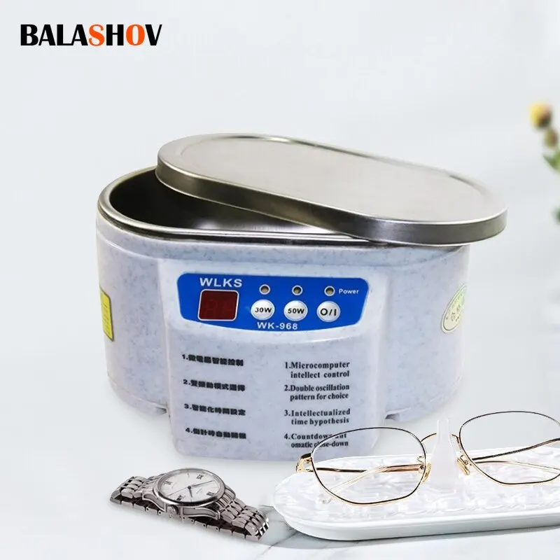 30/50W Digital Ultrasonic Cleaner Sonicator Bath Vibration Ultrasonic Jewelry Parts Glasses Circuit Board Watch Cleaning Machine