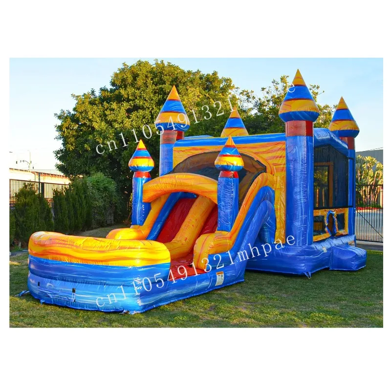 

Inflatable Castle PVC Modern Party Rental Custom Kids Jump Bounce Inflatable Commercial Bounce House Combo Slide with Blower