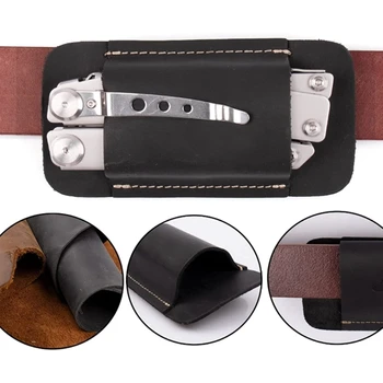 Knives Sheath, Handmade Knives Holsters, Horizontal Carry Leather Sheath for Belt, Pocket Organizers KXRE