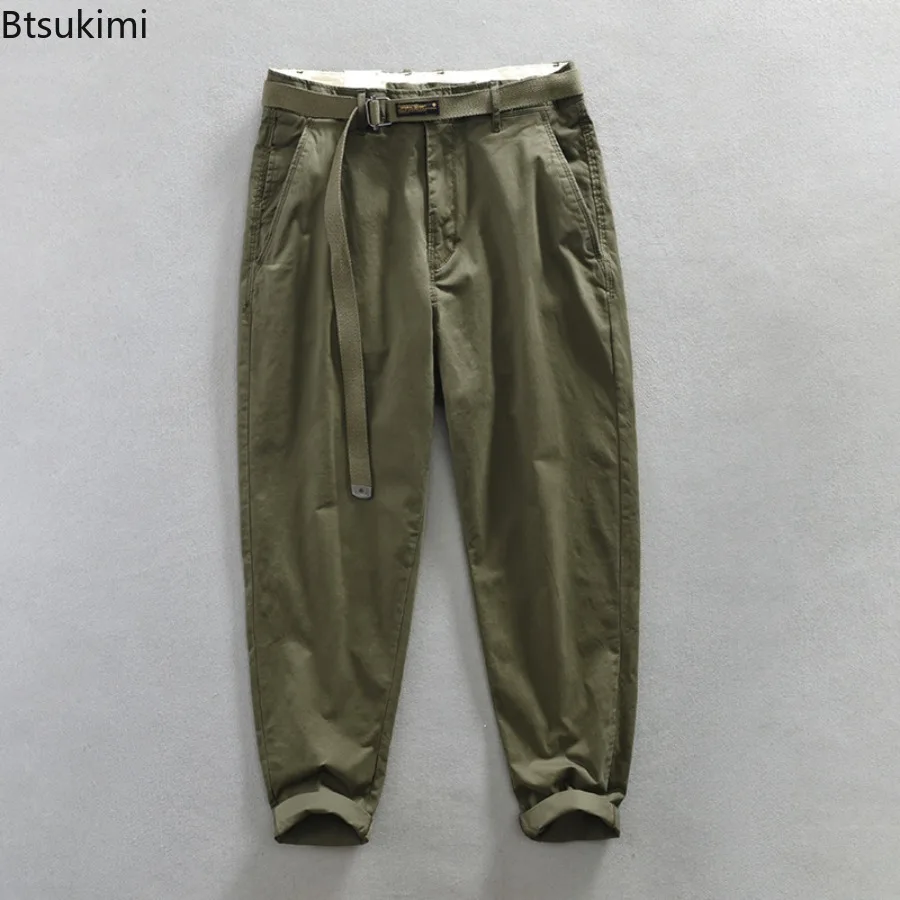 Trendy Versatile Workwear Pants Men's Retro Casual Baggy Trousers Fashion Streetwear Spring Autumn New Male Straight Cargo Pants