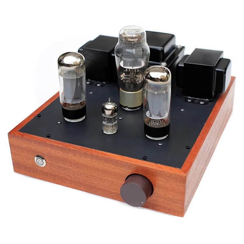 AIYIMA SMSL 6N1 Push EL34 6L6 5881 6P3P Tube Amplifier 2.0 7W Class A Vacuum Tube Post Amplifier 5Z4P 5U4G Rectifier Rear Amp