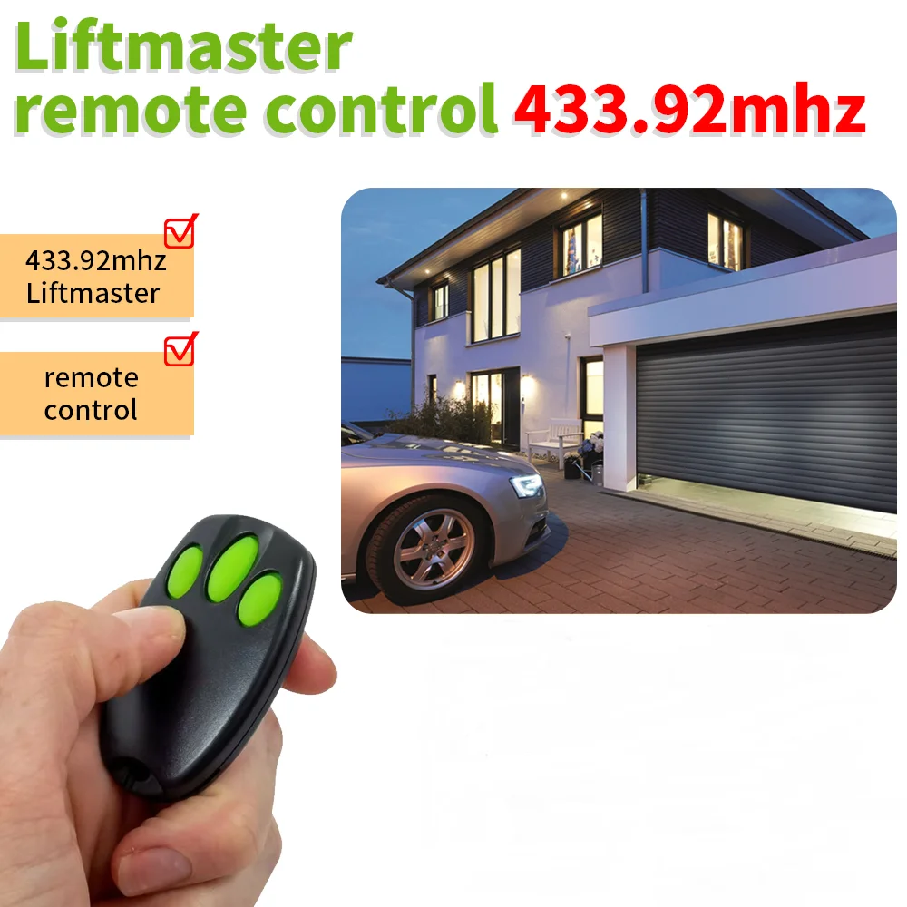 

Liftmaster Chamberlain 94335E model 1A5639 version 433.92MHz garage door remote control 84335 model