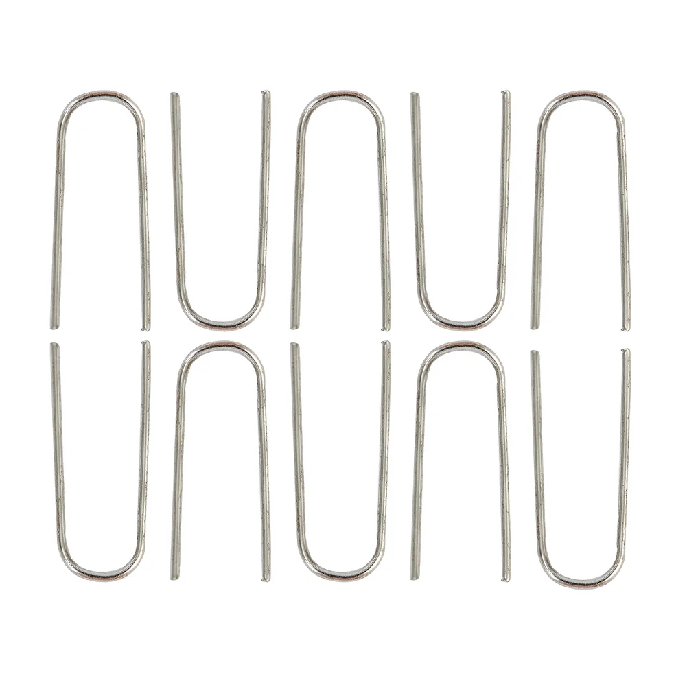 50/100/200PC High Temperature Nichrome Wire Jump Rings 21 Gauge U-Shaped Ceramic Hanging Hook For Tungsten Wire Pottery Ornament