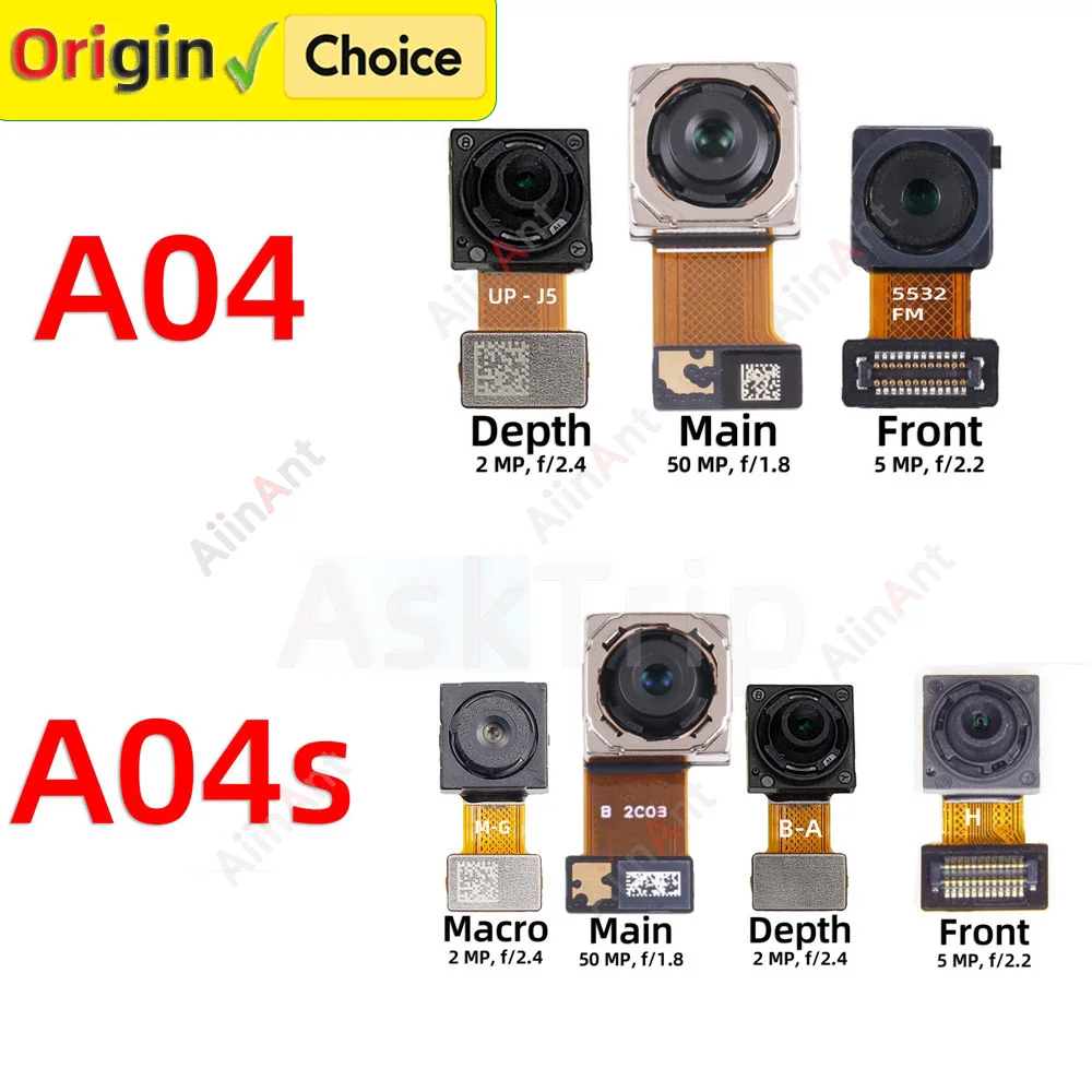 OEM Macro Depth Wide Main Front / Rear Back Camera Flex Cable Flex Cable For Samsung Galaxy A04 A04s A045F A047F 4G 5G