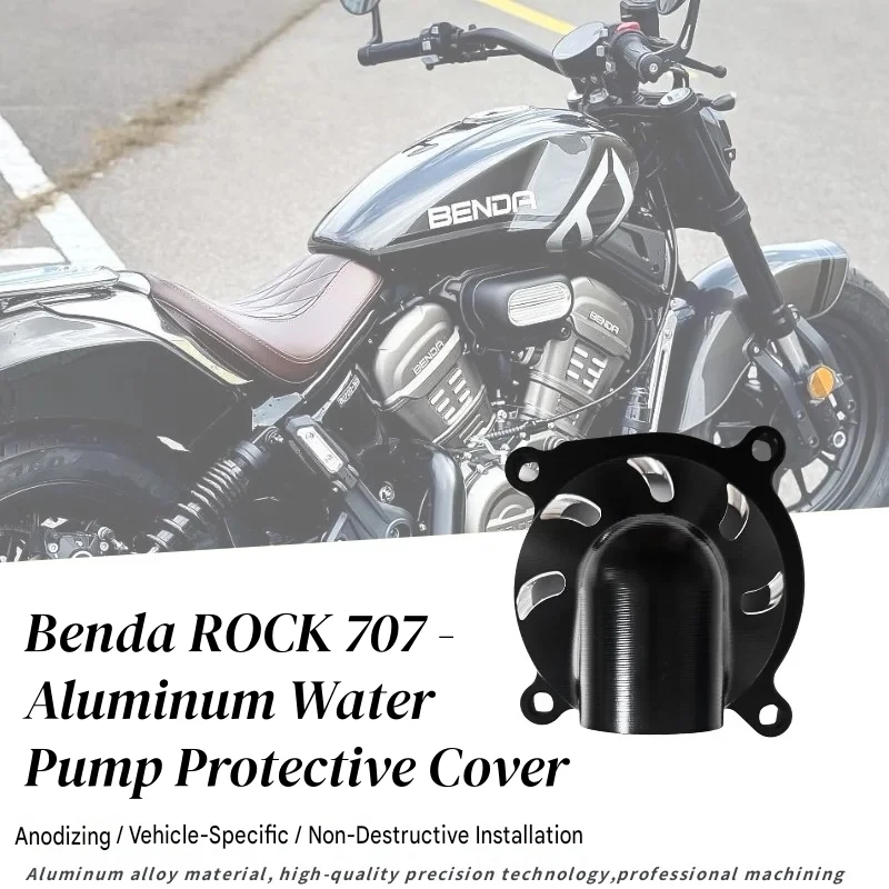 FOR BENDA Rock 707 CNC Aluminum Water Pump Cover Transparent Coolant Guard Impact-Resistant Decorative Water Pump Accessory