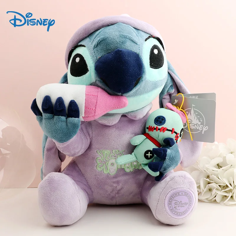 

Disney Lilo & Stitch Plush Doll Lovely Soft Stuff Toy For Girl Holding Scrump Baby Kawaii Cuddly Toy Anime Things Gift For Kids