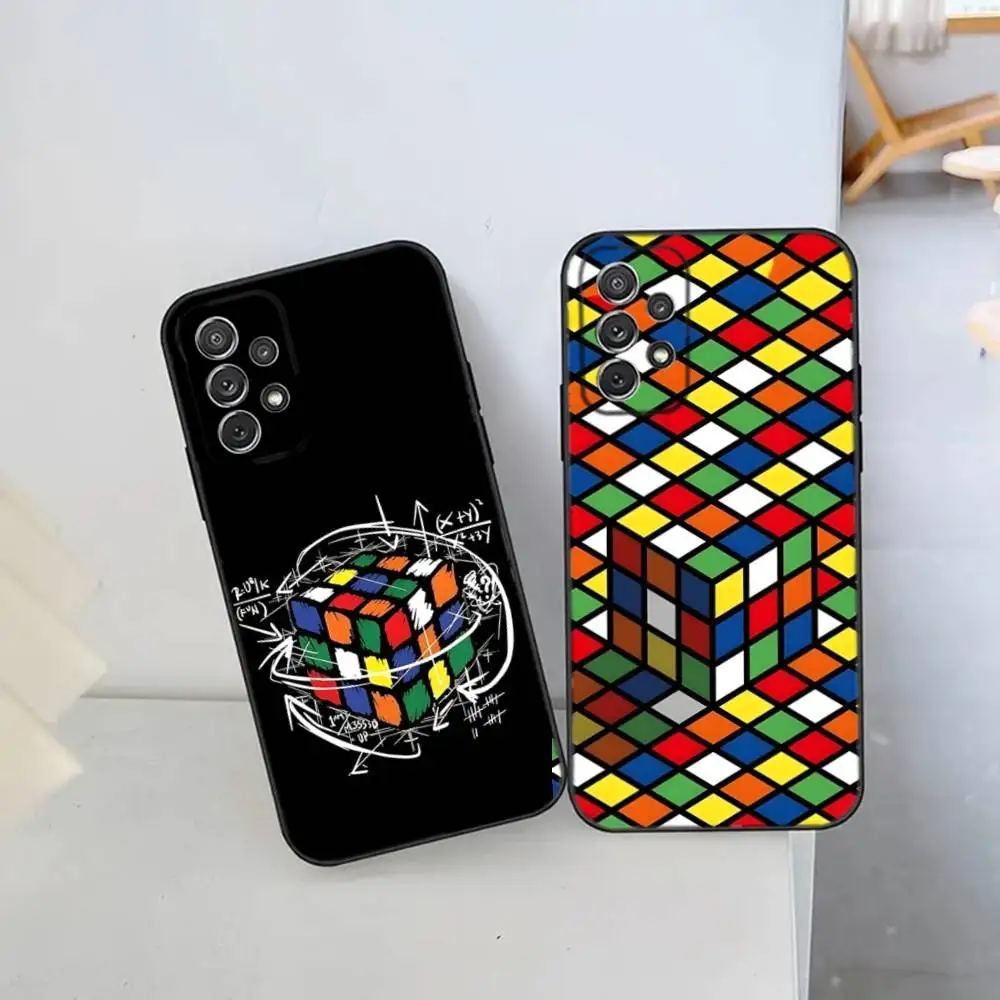 

R-Rubiks Cube Phone Case For Samsung S25,S24 Ultra,S20,S30 plus,S22 plus,S23,S30 ultra 5G Silicone Cover