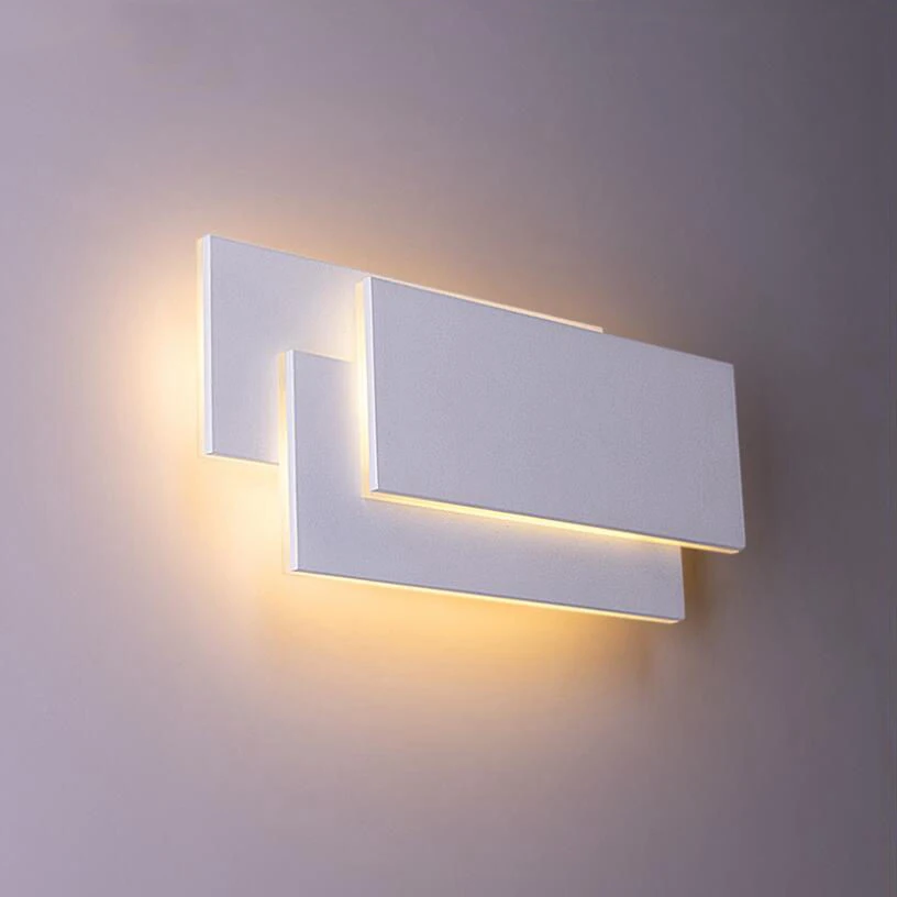 

12W LED Wall Sconces Lighting Interior Wall Lamp Contemporary Mounted Lamp With Aluminum Shell for Indoor Bedroom Hotel Light