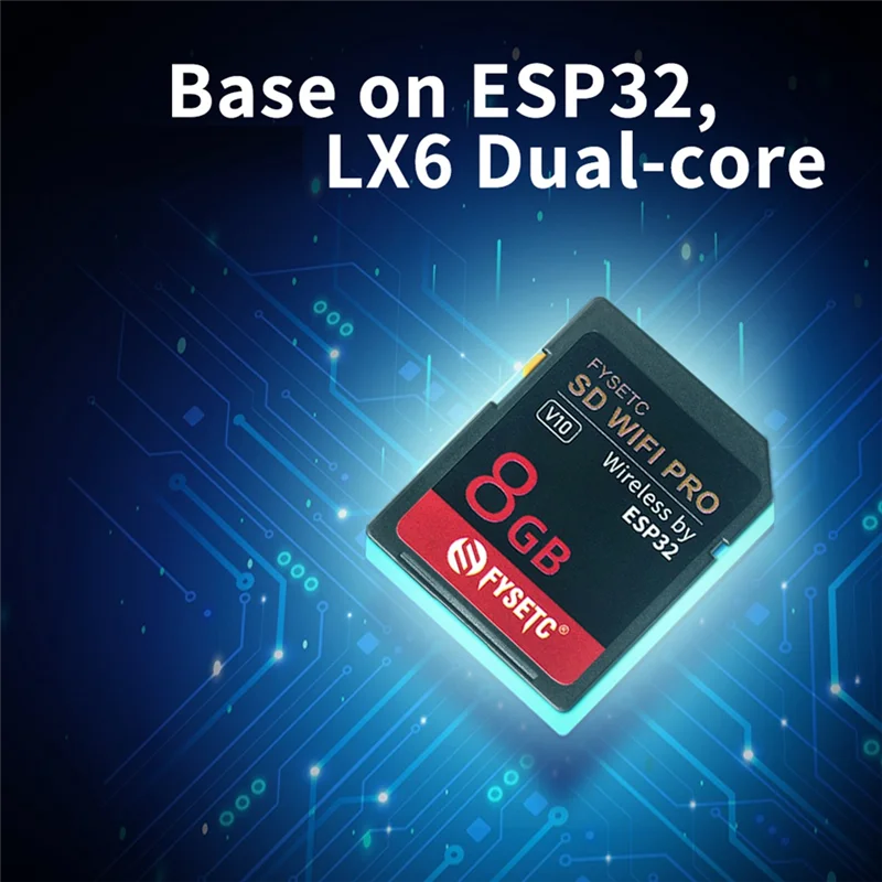 

FYSETC SD WIFI Pro Wireless Transmission Base On ESP32 With 8GB Card , Uploader Support Websever For 3D Printer